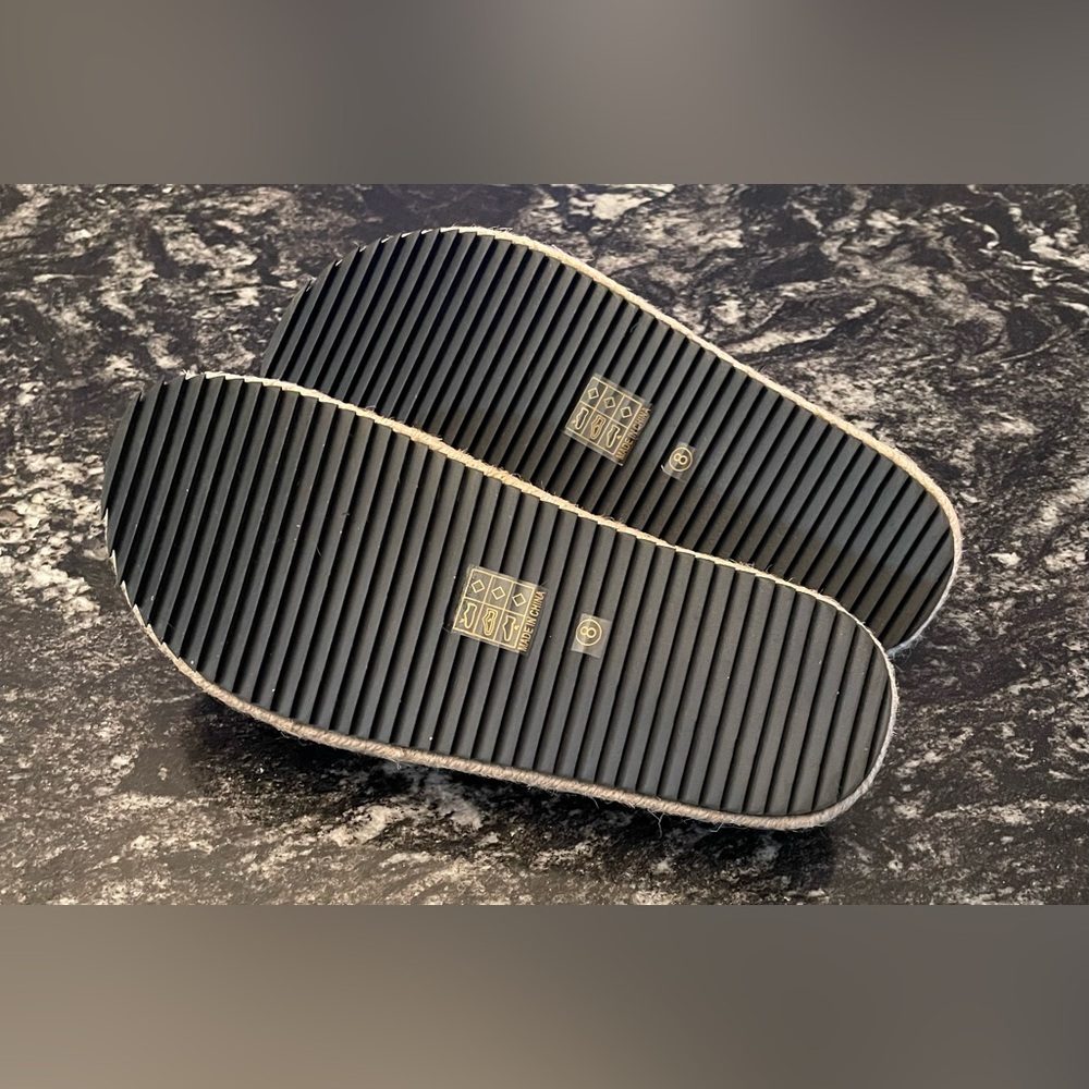 ShuShop Black Espadrille Slide Sandals - Picture 5 of 5